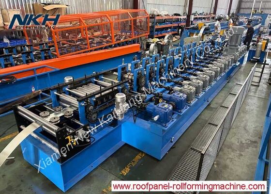 High Speed 40mpm C76-200 Purlin Roll Forming Machine with Double Stackers
