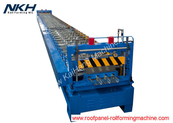 Top Closed Type Steel Deck Forming Machine , Metal Deck Roll Forming Machine