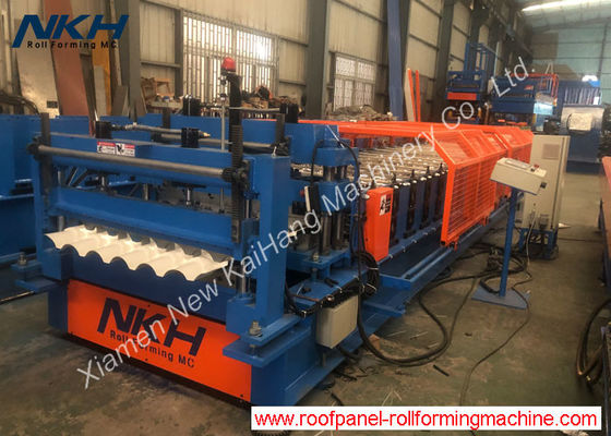 acheter Tile roll forming machine, step tile, metal tile, roofing tile, semi-round online manufacture