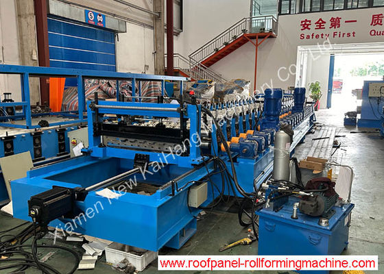 YX22-143.5-1004.5 Roof Panel Roll Forming Machine avec machine d'empilage Machine de formage de rouleaux métalliques Améliorez votre toiture avec notre machine de formage de rouleaux à grande vitesse haute performance